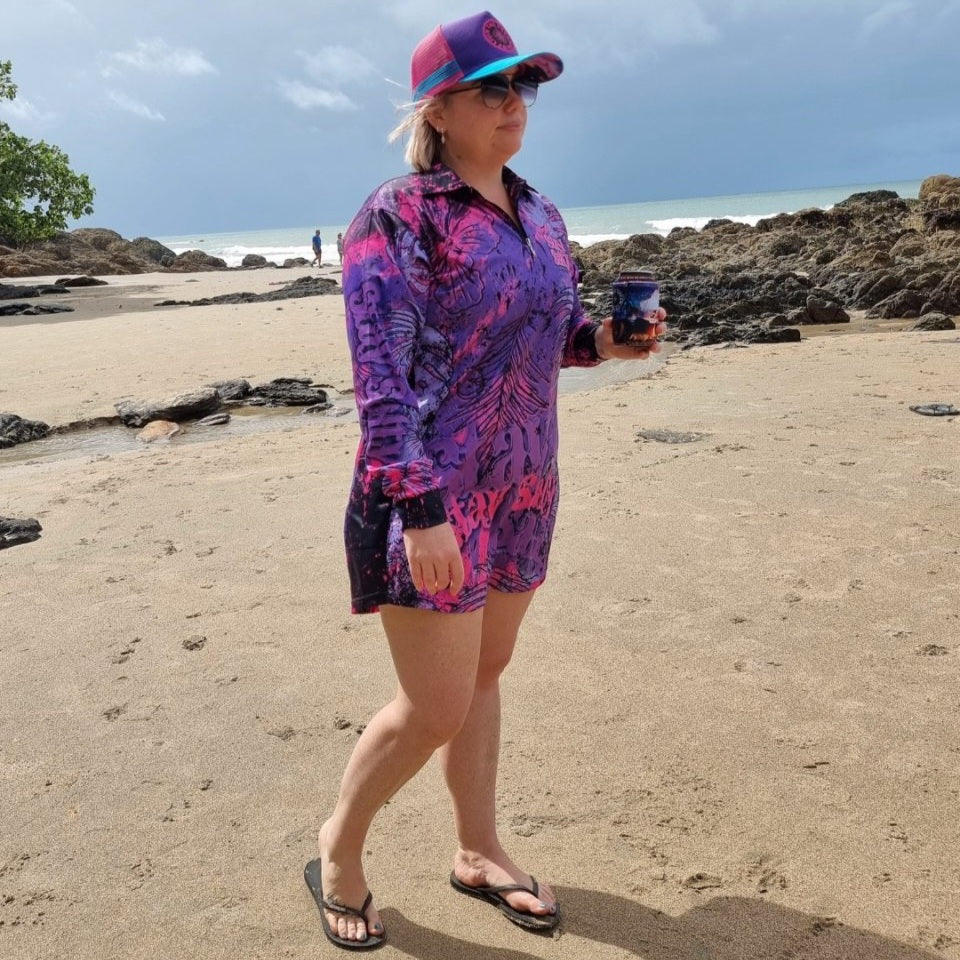 Stay Salty Purple Pink Mermaid Lifestyle Fishing Dress - Arrives before Christmas Z and TEE girls in stock PATTERN AND PLAIN DESIGNS pink WOMEN'S DESIGNS womens