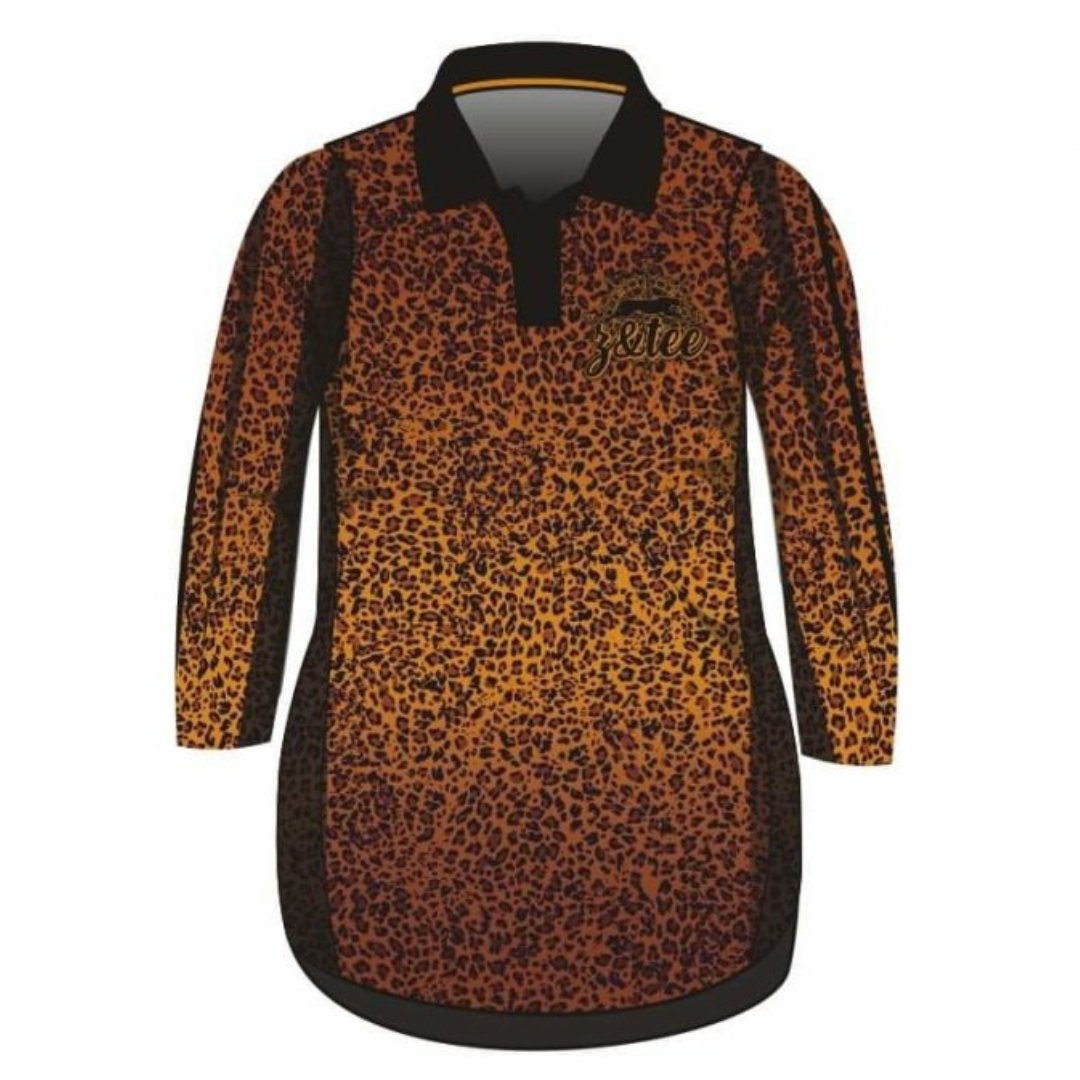 ★ Pre-Order ★ Wild Side Lifestyle Dress Z and TEE fishing dress girls LEOPARD leopard print POCKETS SPF UV Women WOMEN'S DESIGNS Women's Fishing Women's Fishing Shirt womens