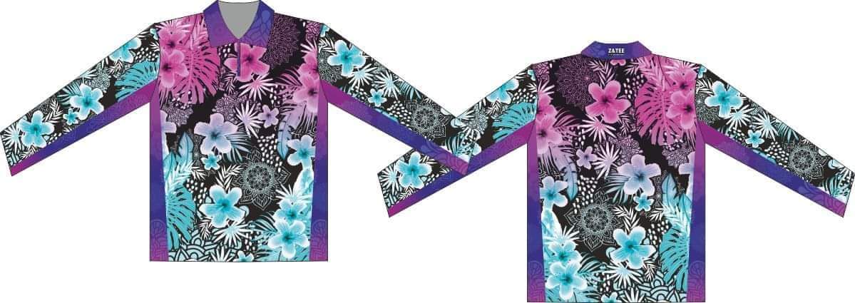 ★Pre-Order★ Mandala | Maldives Tropical Shirt Z and TEE black camping cruise fishing FLORAL flowers GIRL'S DESIGNS KIDS LJM MANDALA Preorder purple quick dry spo-default spo-disabled sun sun shirt sun shirts sunsafe Tropical TROPICAL DESIGNS uv white WOMEN'S DESIGNS womens