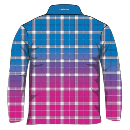 ★Pre-Order★ Pattern | Ombre Tartan Fishing Shirt Z and TEE camping country fishing GIRL'S DESIGNS LJM PATTERN AND PLAIN DESIGNS Preorder quick dry spo-default spo-disabled sun sun shirt sun shirts sunsafe uv western Women womens