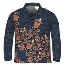 ★Pre-Order★ Western | Paisley Navy Fishing Shirt Z and TEE Australia Australia Day Australian camping fishing LJM men Preorder quick dry spo-default spo-disabled sun sun shirt sun shirts sunsafe uv womens