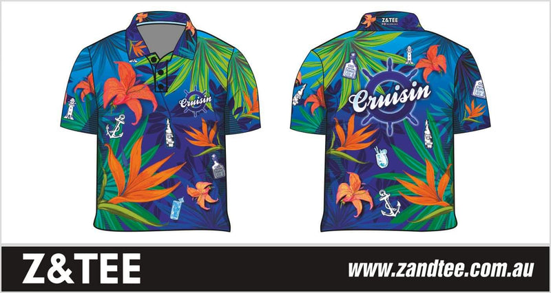 ★Pre-Order★ Cruise | Cruisin Marine Yellow Cruise Shirt Long or Short Sleeve Z and TEE Australia Australia Day Australian Australiana camping cruise dup-review-publication fishing LJM men mens Preorder quick dry spo-default spo-disabled sun sun shirt sun shirts sunsafe tropical TROPICAL DESIGNS uv