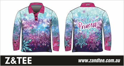 ★Pre-Order★ Kids | Snow Princess Shirt Z and TEE camping disney elsa fishing frozen GIRL GIRL'S DESIGNS Girl's Fishing Girls KIDS LJM Preorder quick dry spo-default spo-disabled sun sun shirt sun shirts sunsafe uv