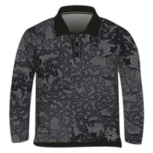 ★Pre-Order★ Pattern | Water Beading Black Fishing Shirt Z and TEE camping fishing LJM men MEN'S DESIGNS mens PATTERN AND PLAIN DESIGNS plain plain colour Preorder quick dry spo-default spo-disabled sun sun shirt sun shirts sunsafe uv