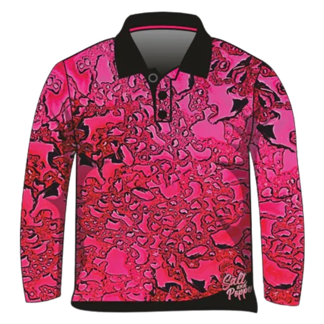 ★Pre-Order★ Pattern | Water Beading Pink Shirt Z and TEE camping fishing LJM men PATTERN AND PLAIN DESIGNS plain plain colour Preorder quick dry spo-default spo-disabled sun sun shirt sun shirts sunsafe uv womens