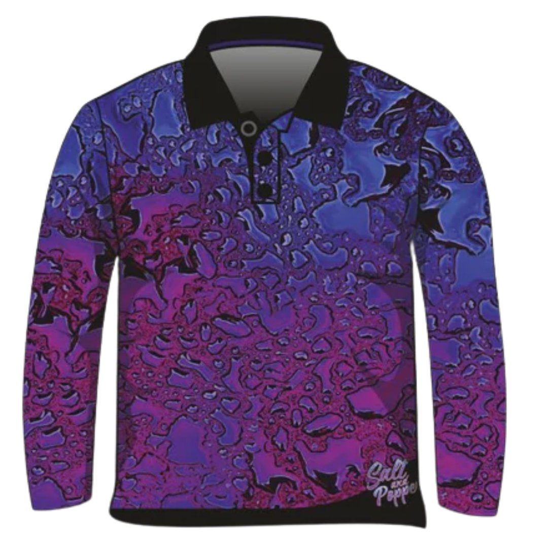 ★Pre-Order★ Pattern | Water Beading Purple Fishing Shirt Z and TEE camping fishing LJM men PATTERN AND PLAIN DESIGNS plain plain colour Preorder quick dry spo-default spo-disabled sun sun shirt sun shirts sunsafe uv WOMEN'S DESIGNS womens